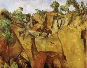 Paul Cezanne Quarry at Bibemus oil on canvas